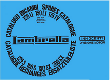 Lambretta Sx200 Li150S Li125S Spare Parts Manual