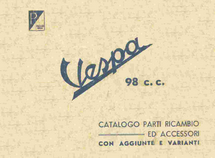 Vespa 98 Spare Parts Manual